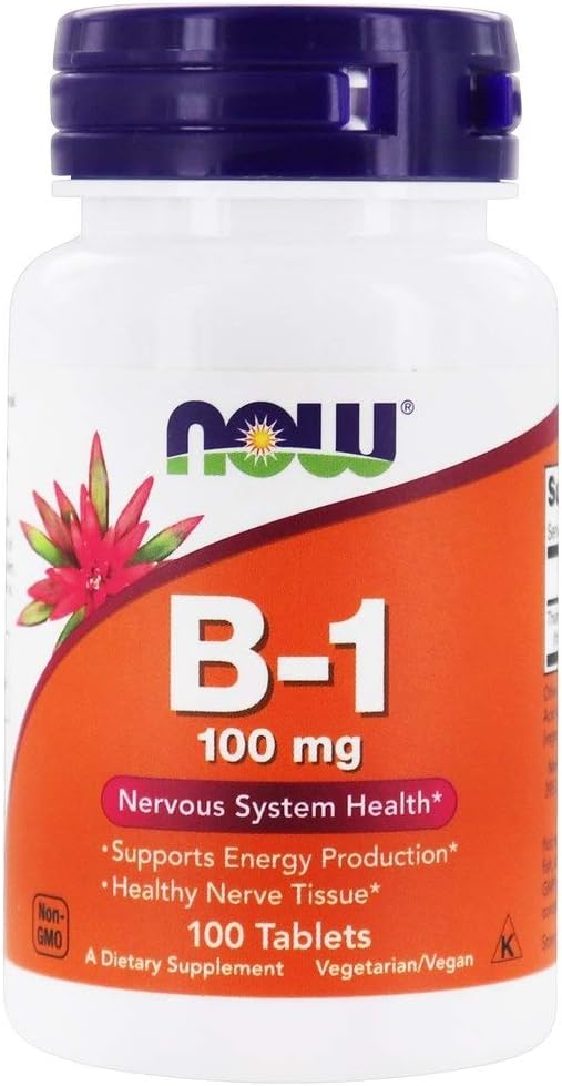 Nyní potraviny Vitamin B-1 (Thiamin), 100 tablet / 100 mg (Balení po 2)