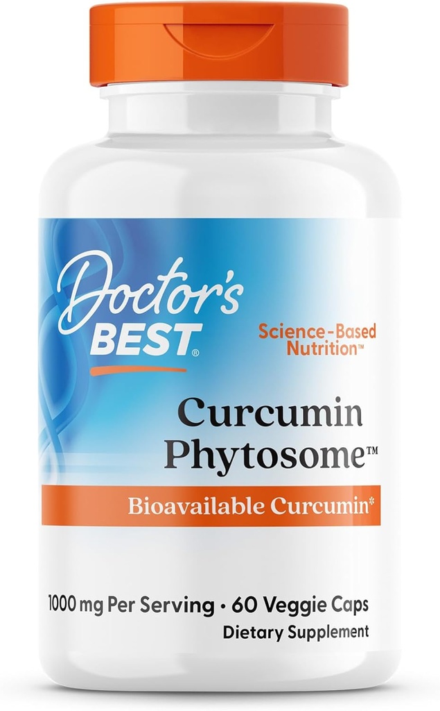 Lékaři Nejlepší Curcumin Phytosome, Biologický Curcumin, Non- GMO, Gluten Free, Soy Free, Vegan 60 Veggie Caps