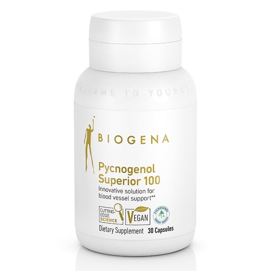 Biogena Pycnogenol 100 mg Gold s prémiovým patentovaným francouzským výňatkem z borovice (Pinus Pinaster) na podporu krevního oběhu