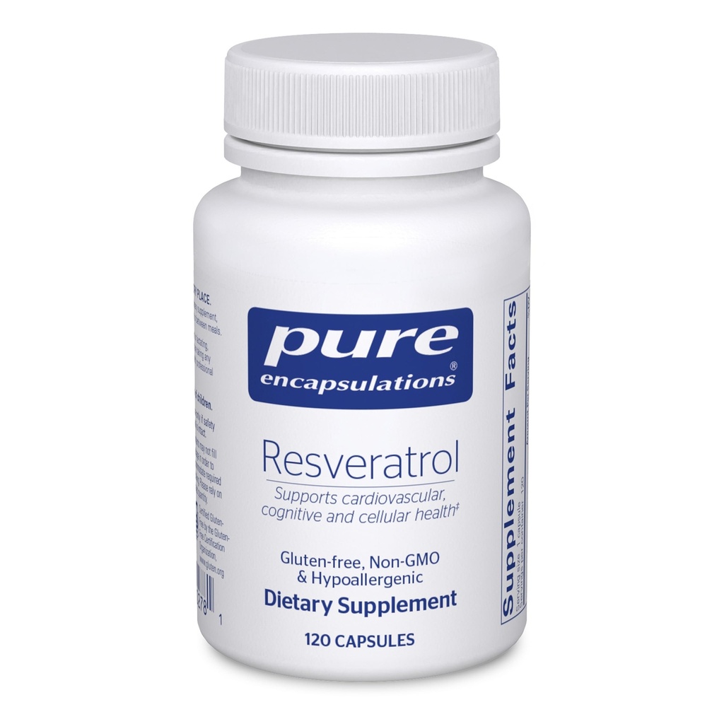 Čisté Enkapsulations Resveratrol - Kardiovaskulární, buněčné zdraví a podpora paměti * - 40 mg Trans- Resveratrol - Antioxidanty dodatek - gluten Free & Non- GMO - 120 Kapsle