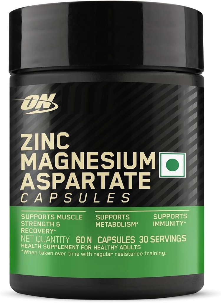 O.N Zinkový hořčík Aspartát (ZMA) - 60 Kapsle, Svalová síla, Metabolismus, Imunita, Vegetarián