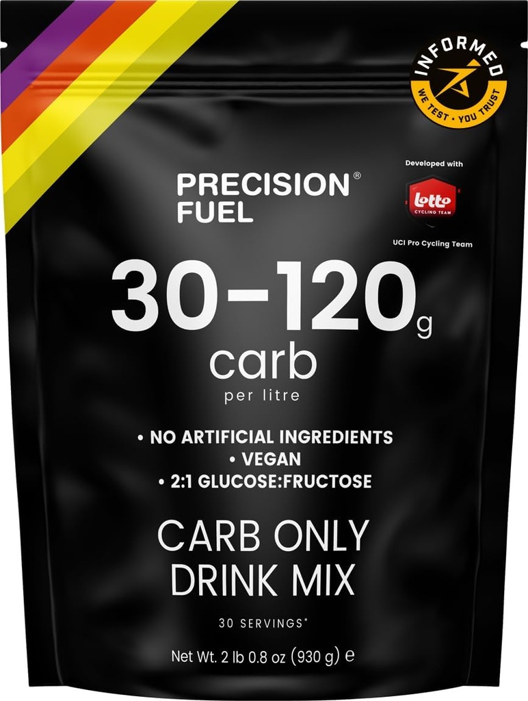Přesné palivo PF Carb Only Drink Mix - vysoce karbohydrát prášek na energii, Vegan, 120g sacharidy na litr - Mírné Citrus Flavor (1- balení)