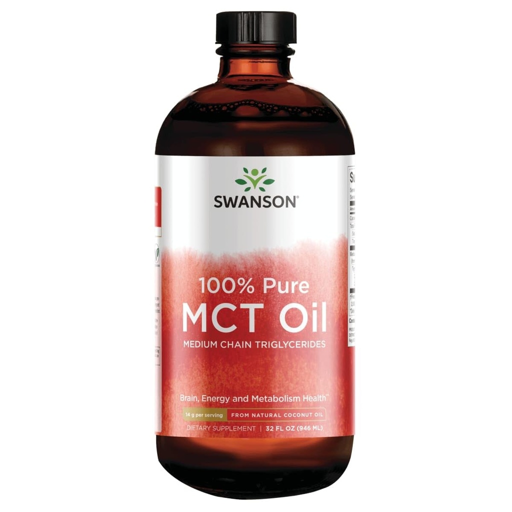 Swanson 100% čistý Mct Oil 32 fl Ounce (946 ml) Liquid