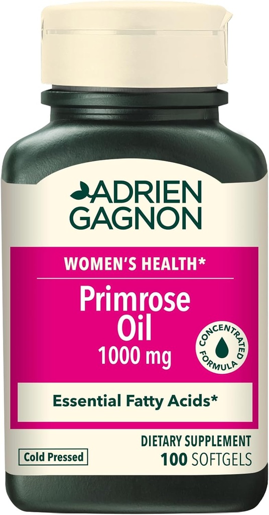 Adrien Gagnon - Večerní Primrose Oil 1000 mg, pro Premenstruační syndrom - 100 Počet