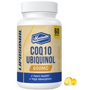 Lipozomální CoQ10 Ubiquinol 600mg Softgels S124; Superior Absorpce Ubiquinol CoQ10 dodatek S124; Výkonná aktivní antioxidační forma Coenzymu Q10 S124; Srdeční funkce a výroba energie S124; 60 Softgels
