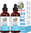 MaryRuth Organics, iontové zinkové kapalné kapky pro imunitní podporu bez příchutí 4oz. (120 ml) 2 balení
