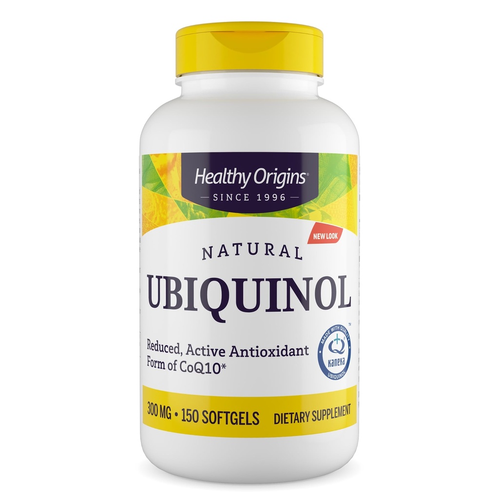 Zdravý původ Ubiquinol (aktivní forma CoQ10), 300 mg - Ubiquinol Supplements for Heart Health & Antioxidant Support - Gluten- Free & Non- GMO doplněk - 150 Softgels
