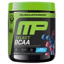 MusclePharm Essentials BCAA Powder, Pre & Post Workout Recovery Drink, Podporuje Muscle Recovery & Energy Production, Essentials Amino Acids Dodatek, 30 Servings, Blue Raspberry Flavor