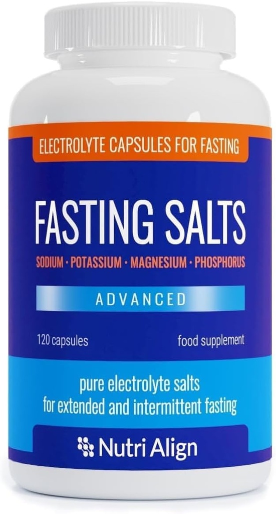 Nutrid- Allign Fasting Salts Fasting Electrolytes Advanced, 120 Kapsle 124; Čisté Electrolytes for Fasting - Intermitent & Extended Fasting Official 124; Sodná hořčík Magnesium Electrolytes Official 124; Cukr & Filler zdarma