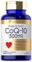 Carlyle CoQ10 300mg CLAS124; 120 Softgels CLAS124; Mega Q-Sorb Coenzym Q-10 CLAS124; s Black Pepper Extract CLAS124; Non-GMO, gluten zdarma dodatek