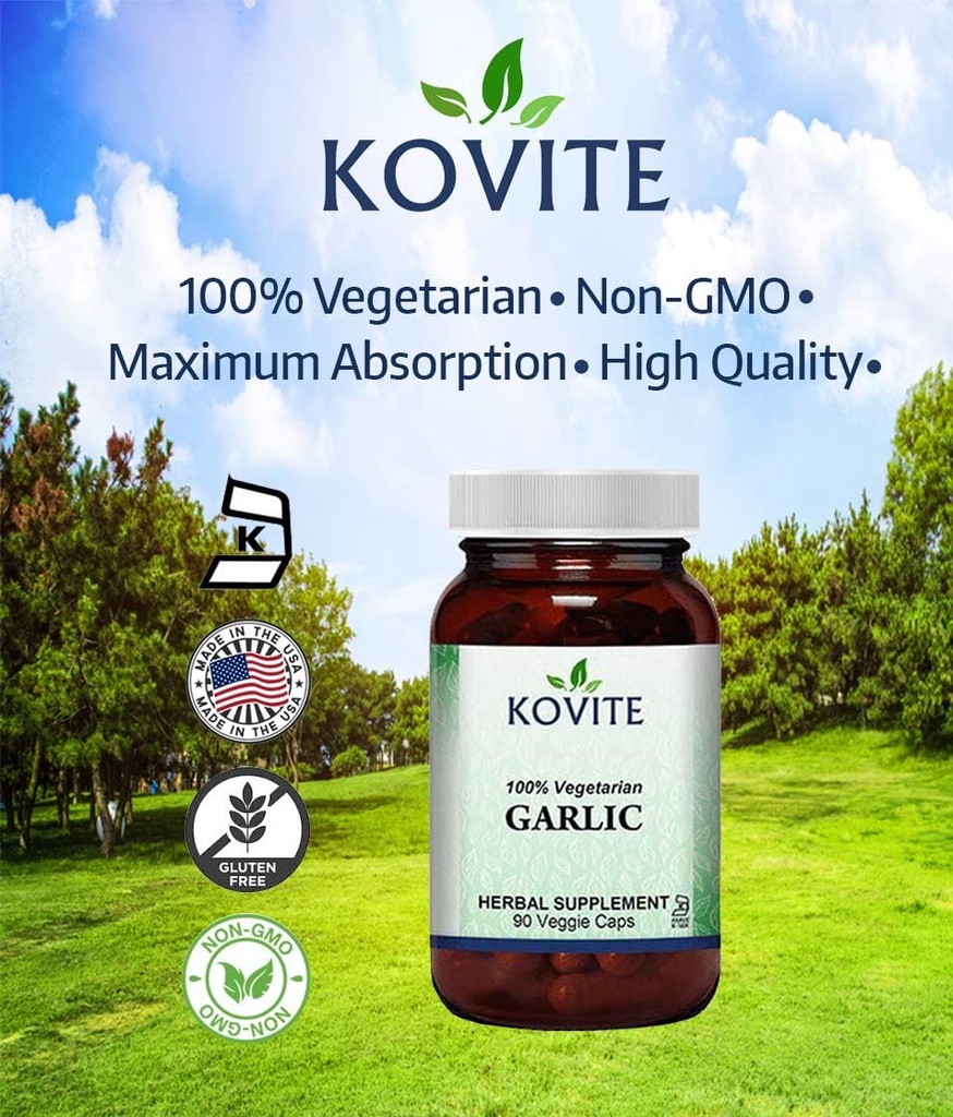 Česnek 500 mg 100% Vegetarián - 90 Zeleninové kapsle