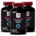 Oční podpora - EYE VISION SUPPLMENT - Jasnost čočky, Oostřovač ohniska, Jasné scény, Oční ostrost, Křišťálová čirá viditelnost, Vizuální boost, Podpora Focus, Očišťovací vidění, Oostření výhoda 3 Lahvička 180 Caps