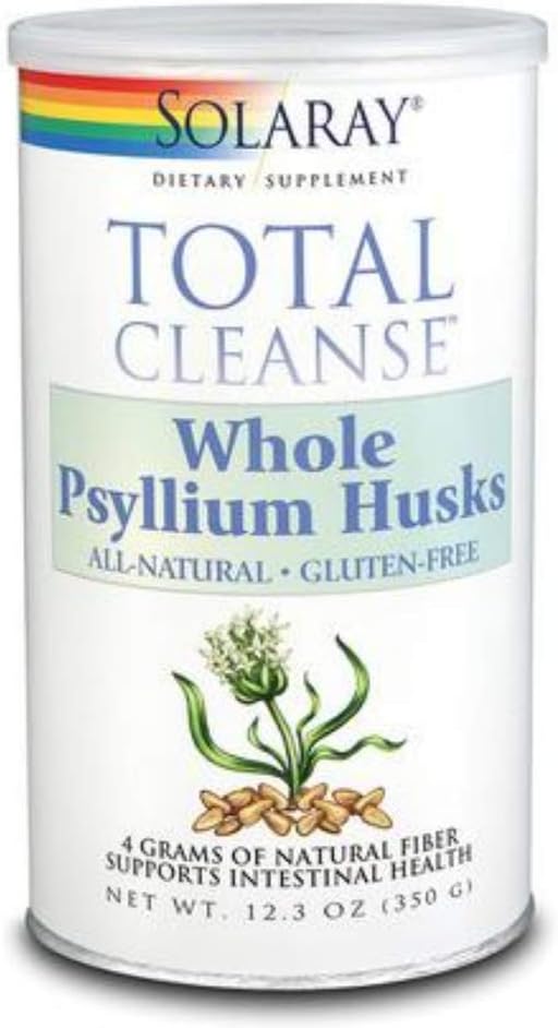 SOLARAY Psylium husk, prášek, neochucené (plechovka) 124; 350g