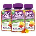 Fiber Advance Gummies CLAS124; 100% rostlinného doplňku pro trávicí zdraví CLAS124; Chicory Root Inulin Prebiotic Gummies pro dospělé CLAS124; Gluten Free, Vegetarian, & Non- GMO (balení po 3)