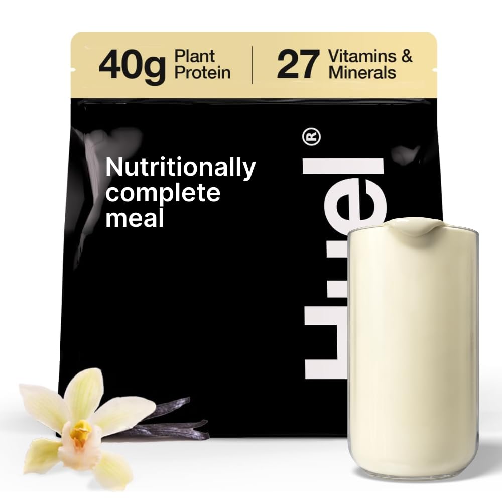 Huel Black Edition CLANE124; Vanilla 40g Vegan Protein Powder CLANE124; Nutričně kompletní strava CLANE124; 27 Vitamíny a minerály, gluten Free CLANE124; 17 Servings CLANE124; Scoop není zahrnuta pro snížení plastu