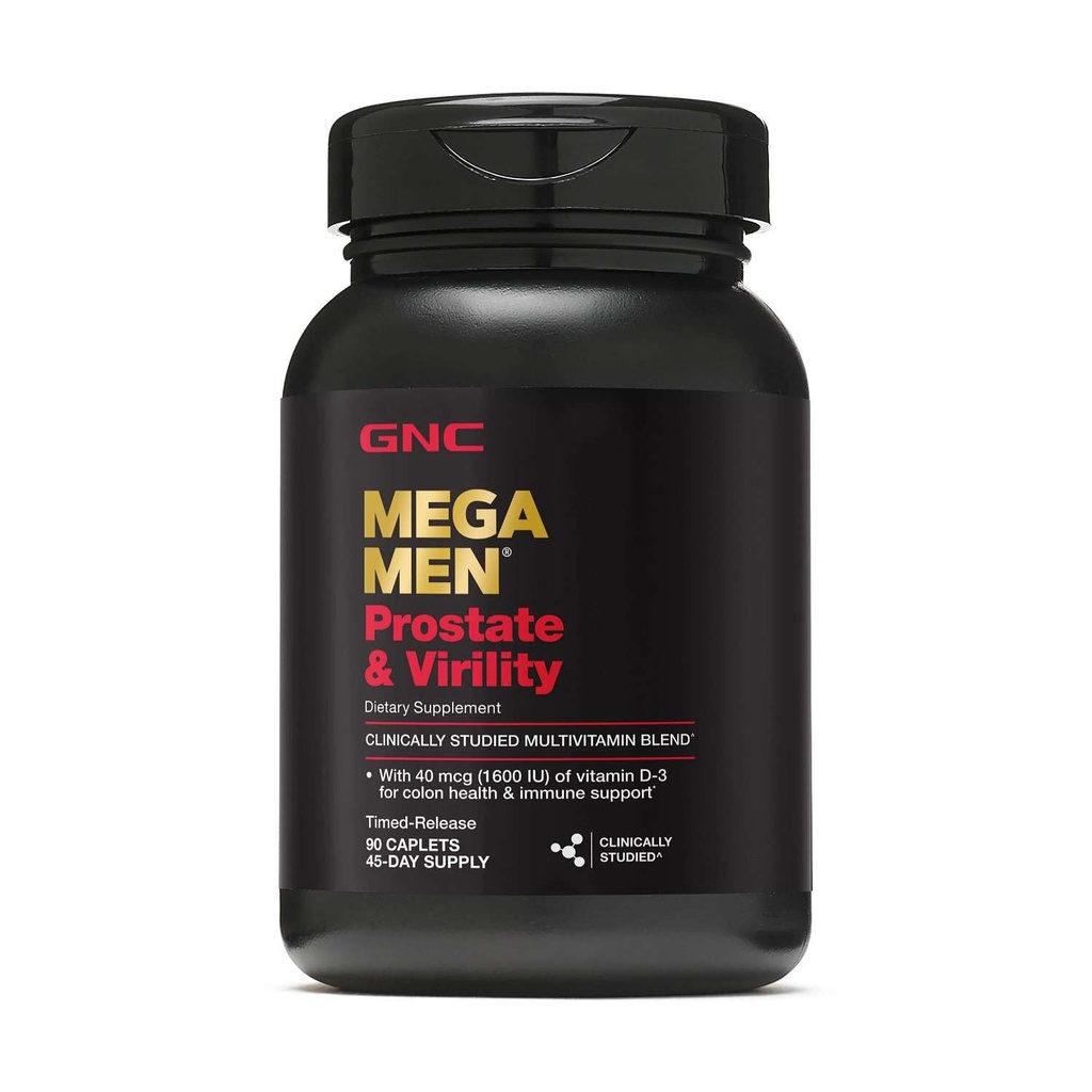 GNC Mega Muži Prostate a mužnost Multivitamin, podporuje optimální sexuální zdraví a zdraví prostaty, 90 Počet