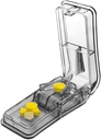 Pill Cutter pro malé nebo velké pilulky. Nejlepší několikanásobný Pill Splitter vůbec! Design v USA. Dvojitá jako krabice. Nevhodné pro malé pilulky. Keychain Pill Holder jako bonus. (Gray)