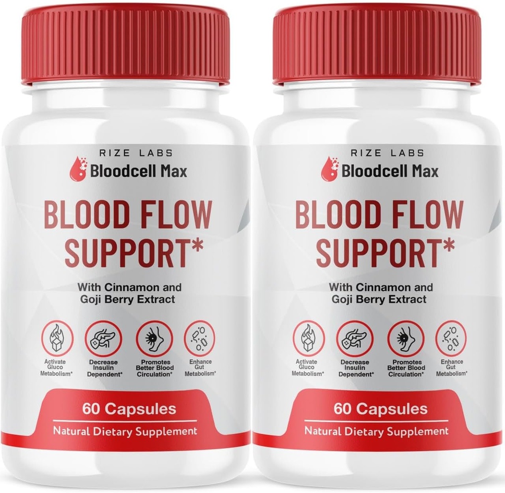 (2 Pack) Bloodcell Max - Bloodcell Max Kapsle pro udržení zdravé hladiny, Bloodcell Max Advanced Formule pro celkové zdraví, Bloodcell Max Pills Review (120 Kapsle)