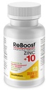 MediNatura Reboost zink + 10 MAX Cold & Flu Symptom Relief Fast- acting, Non- Drowsy Natural Soothing Homeopatic Helps Relieve Whole Body Discomform, Kašel, Únava, Kongestion - Lemon - 60 Tablety