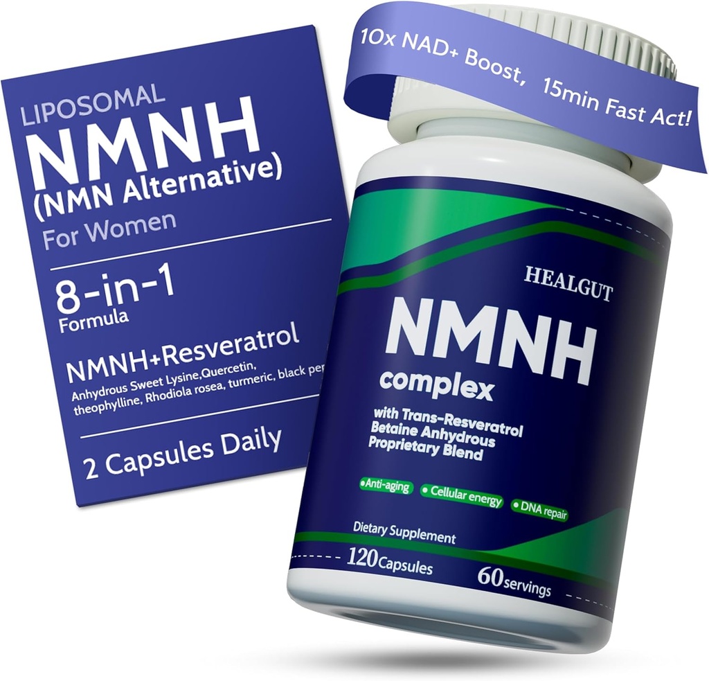 High- purity NMN dodatek Alternativa pro ženy Liposomální NMNH + Trans- Resveratrol + TMG CLAS124; Podporuje NAD + úrovně, buněčné regenerace a radiační pleť - 60- den Anti- stárnutí Formule