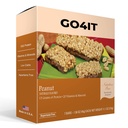 GO4IT Zdravotní strava Náhradní Bar, HIGH protein Nutrition Bar, HIGH Fiber, LoW Calories, KETO přátelský, On- the- go, hubnutí Food Bar, 7 / Box - (Peanut)