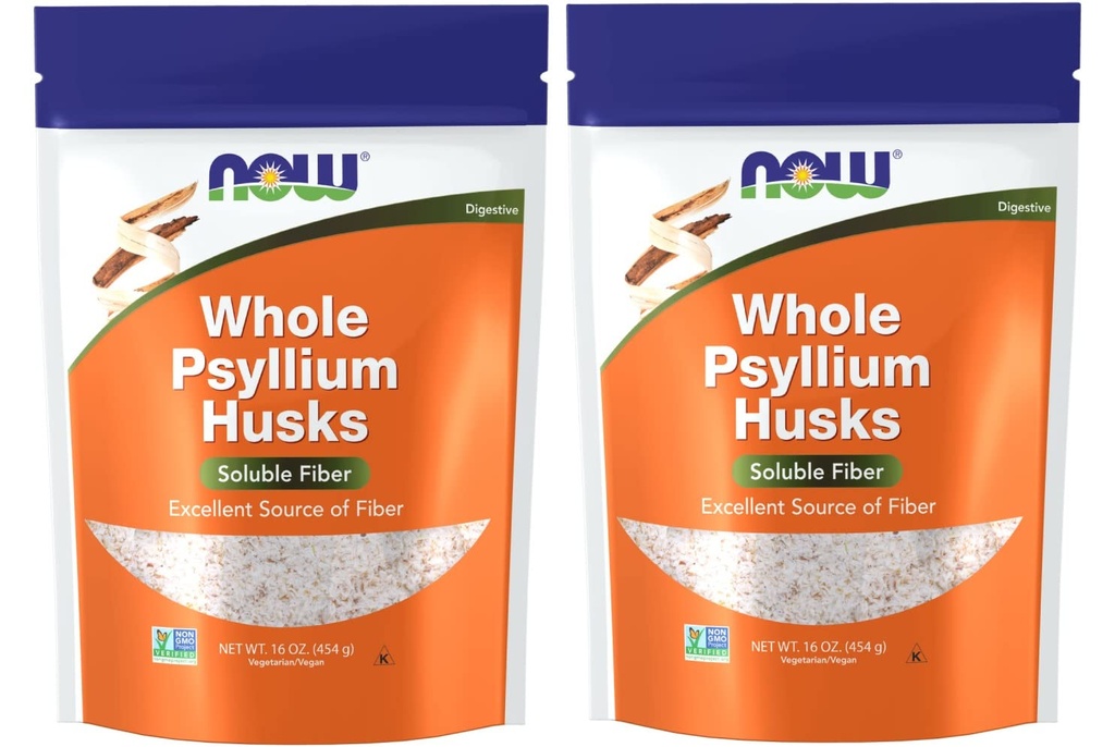 Nyní potraviny Psylium Husks celý, 16 Oz (balení po 2)