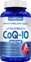 CoQ10 800mg Kapsle 124; Vegan Friendly Coenzym Q10 800mg z Easy Absorption Ubiquinone Supplemente for Skin Heart and Energy Support 124; Made in USA in cGMP facilities (100 Servings)