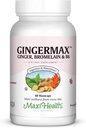 Maxi Health Gingermax - Ginger - Bromelain & Vitamin B6 - Digestion Health - 60 Kapsle - Kosher