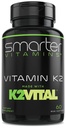 Smarter Vitamin K2 MK7 100mcg, Vyrobeno s K2VITAL a kapusta, 60 Tekuté ponožky