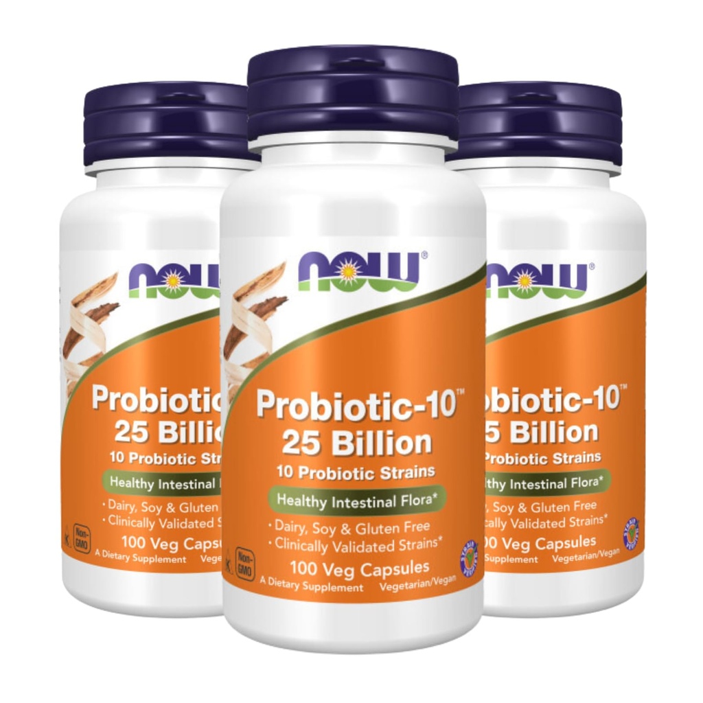 Nyní Potraviny Probiotic- 10 25 Milionů, 100 Počet (balení po 3)