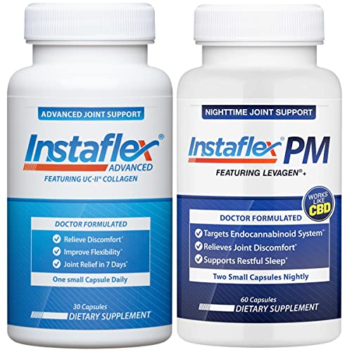 Instaflex Pokročilá společná podpora a PM Nighttime Společná a spánková podpora