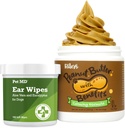Pet MD Pet Dog Uar Cleaner Wipes + Rileyho uklidňující arašídové máslo pro psy