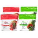 JuicePlus + ovocné a zeleninové směsi měkkých žvýkaček - Chutné Veganské ovoce, Veggie Gummy Vitamíny pro dospělé a děti - 4 měsíce Dodávka 4 balení (2 z každé chuti)