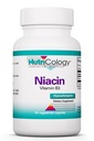 Nutricology Niacin Dodatek - Vitamin B3 pro muže a ženy, Niacin s flush, Nikotinová kyselina, NAD, 250mg Vegetariánské kapsle - 90 Počet
