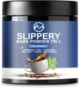 Slippery Elm, Organic Slippery Elm Bark Powder with L-Glutamine, DGL, Heřmánek, Aloe Vera, Fennel, Marshmallow, Přírodní Byliny pro uklidňující hrdlo a stravitelné podpory, 40 Služeb