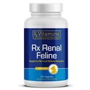 Rx Vitamins Renal Feline - Kočičí ledvinová podpora s mléčným bodlákem pro kočky - Anti-zánětlivé pro kočky - Podporuje Kočičí antioxidant Health & Cat Játra - Kočičí imunitní booster - 120 Kapsle