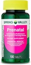 Jarní údolí Prenatal Multivitamin / Multimineral pro těhotné a ošetřující ženy doplněk stravy Tablety, 100 Počet - Nový vzhled