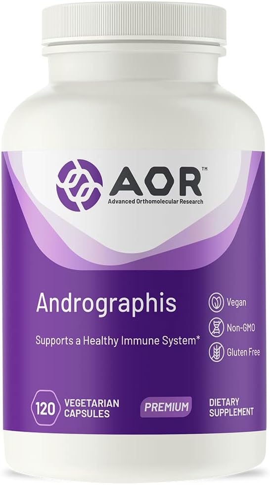 AOR, Andrographis, Bylinný dodatek pro imunitní podporu, 120 Kapsle (120 Služeb)