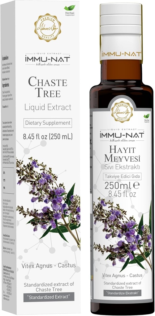 Chaste Tree Berry Extract - 8.5oz - Bylinná menopauza & PMS Relief - Alcohol- Free ženské Wellness Dodatek