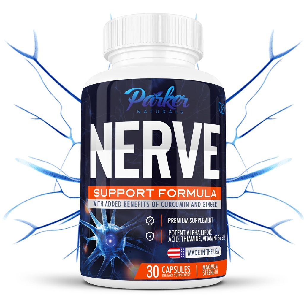 Alpha Lipoic Acid 600mg, Nerve Supplement Obohacený o thiamin, Curcumin, Ginger Root, a Vitamin B6, B12 Všechny v jednom z 124; Vegan Neuro doplněk zdraví, Laboratorní testování, 30 Kapsle