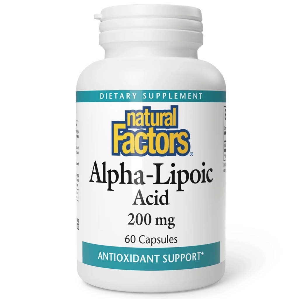 Přírodní faktory Kyselina alfa- lipoová 200 mg Kapsle, 60- Počet