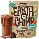 Zemní Chimp Organic Vegan Protein Powder - s probiotiky - Non GMO, mléčné výrobky zdarma, nesyrovátka, rostlinný protein prášek pro ženy a muže, gluten zdarma - 52 Služeb, 64 Oz (Čokoláda)