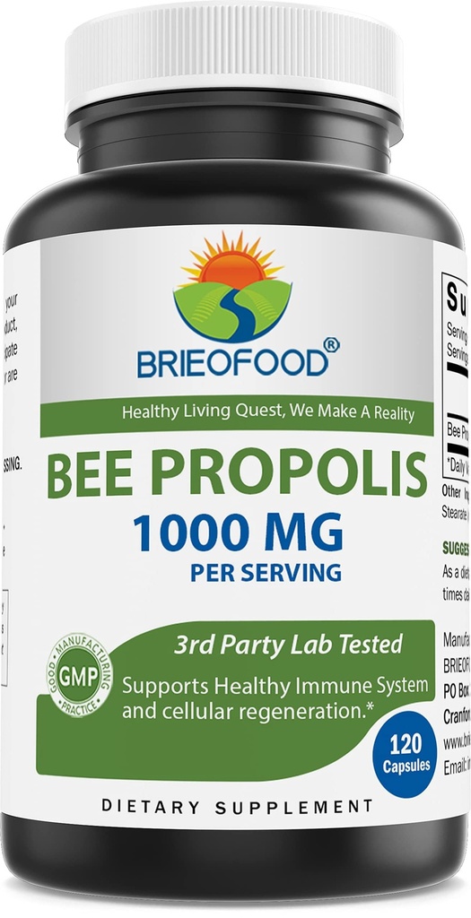 Brieofood Bee Propolis 1000mg na jedno podání - 120 tobolek
