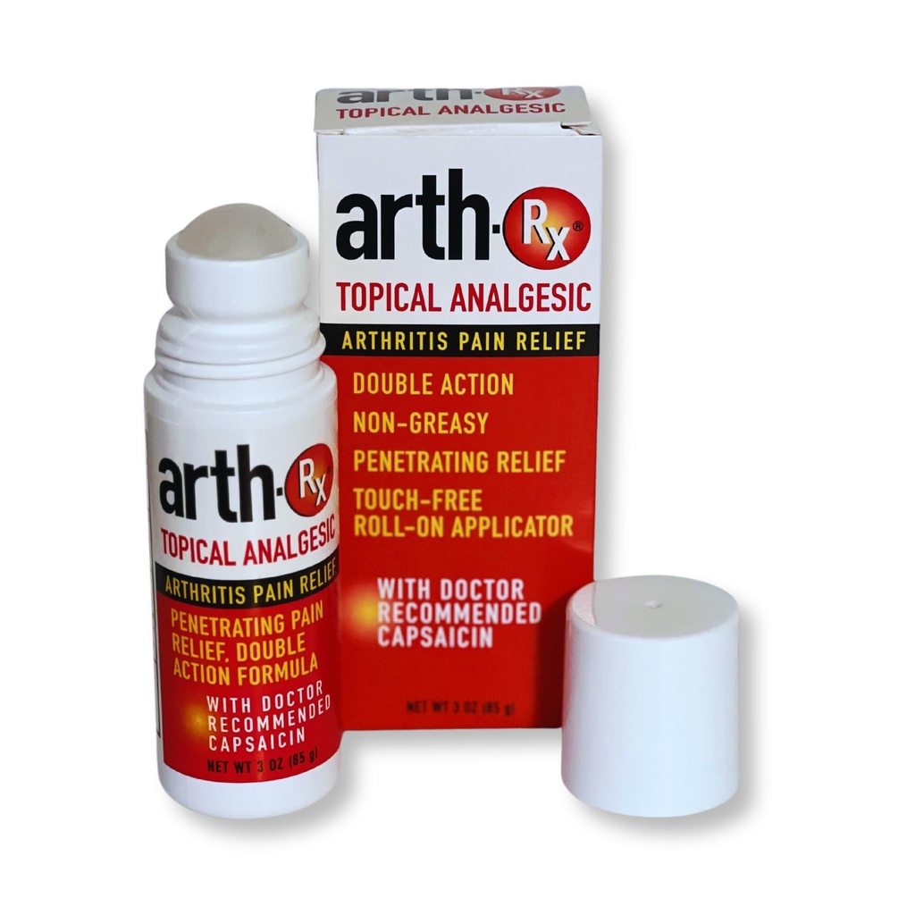 Topická analogická artritida Relief bolesti, Warming Penetrating Capsaicin Roll on, Maximální úleva pro artritida, svalů, kloubů a zad bolest 3 oz