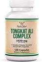 Tongkat Ali - 1000mg (2 měsíční dodávka) - Zdraví mužů - 200: 1 Extract of (Longjack) Eurycoma Longifolia, with 20mg Tribulus Terrestris (Třetí strana testována) by Double Wood