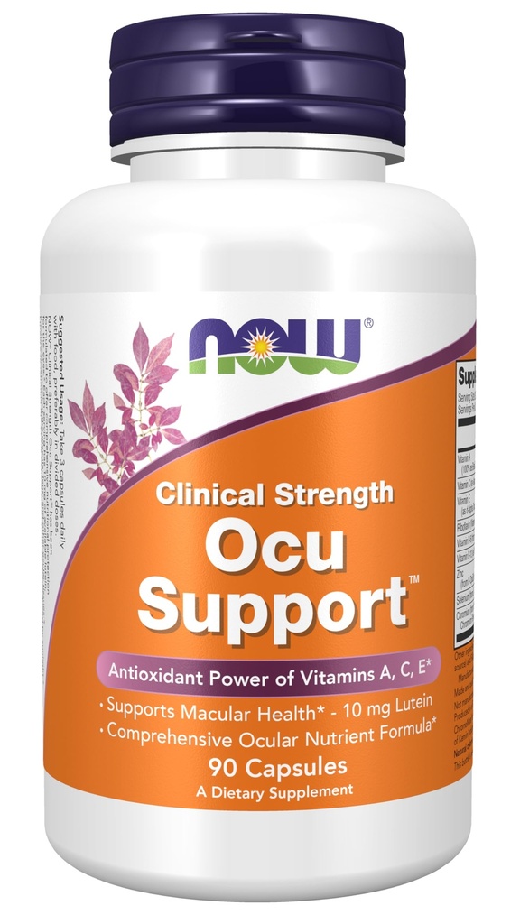 Nyní doplňky, Ocu Support ™ s FloraGLO ® Lutein, plus vitaminy A, C a E, 90 Veg Kapsle