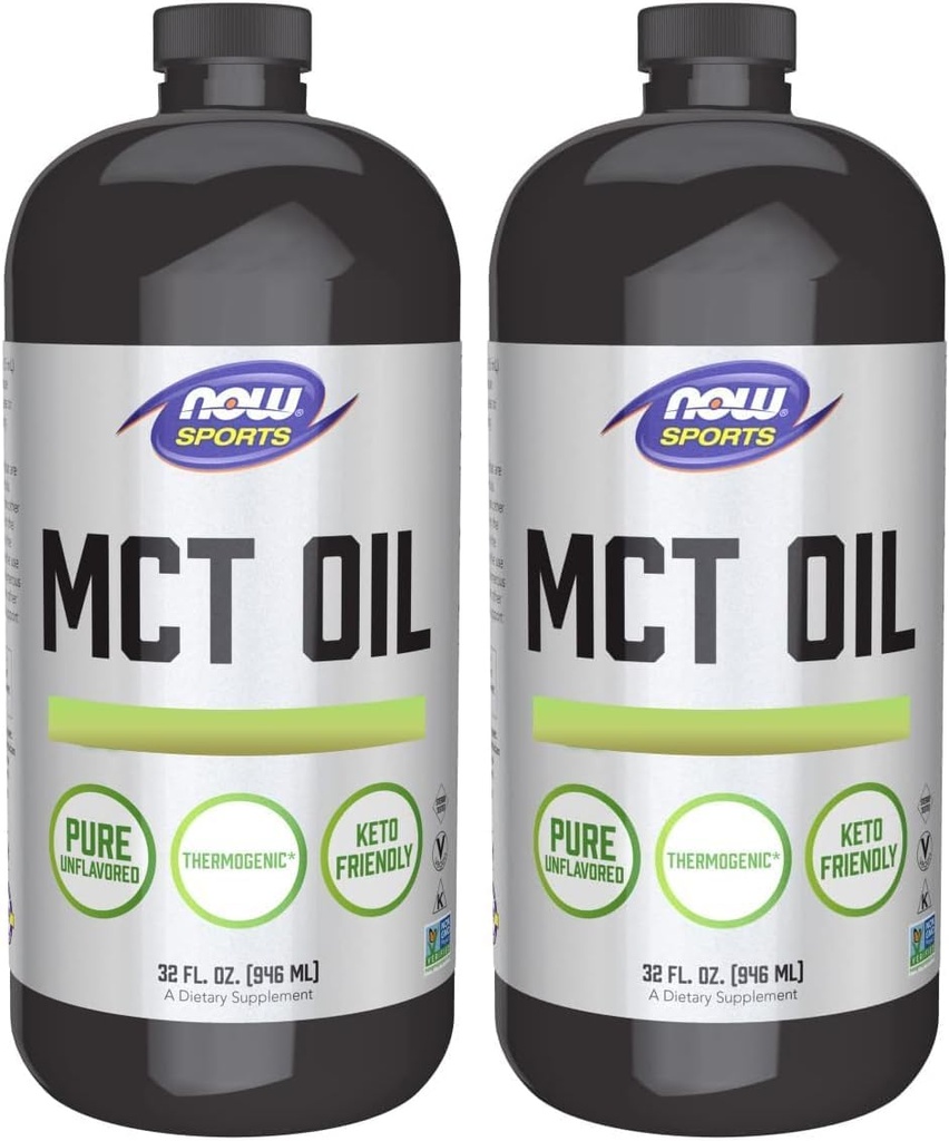 Nyní potraviny MCT 100% olej, 32 fl oz (balení po 2)