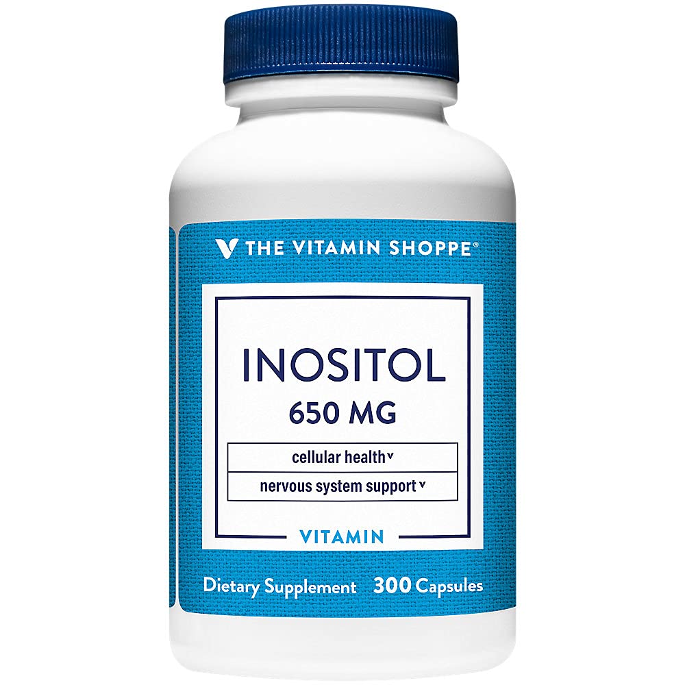 Vitamin Shoppe Inositol 650MG, podporuje zdravé funkce jater a buněk (300 tobolek)