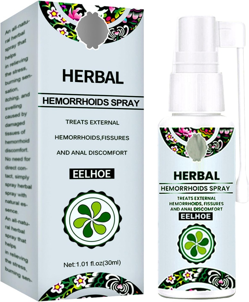 Hemoroidy Léčba - Rychlá úleva s Hemocare Herbal Hemoroidy Spray & Analese Numb Cream (1 PCS)