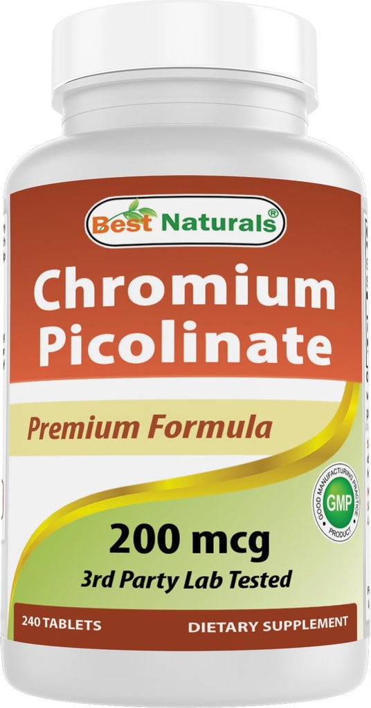 Nejlepší Naturals Chromium Picolinate Tablet, 200 mcg, 240 Počet